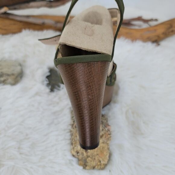 Tommy Hilfiger Green wedge sandals - Picture 5 of 7
